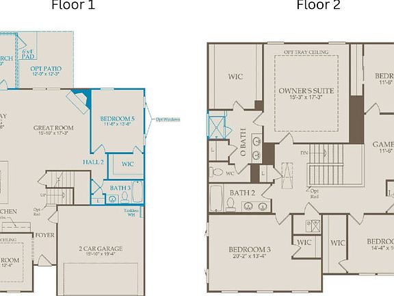 Floor Plan Level 1 Level 2