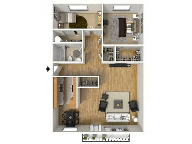 Floor plan Two Bedroom