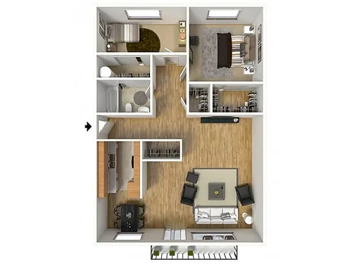 Floor plan Two Bedroom