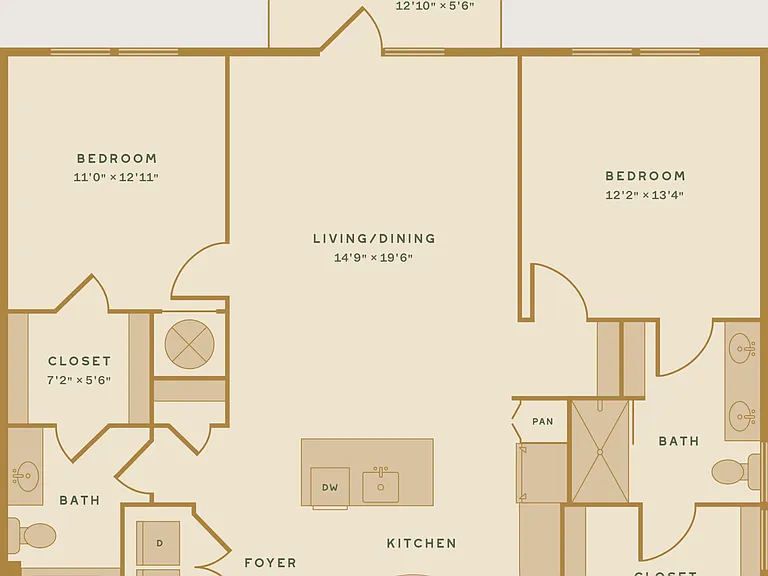 Landing floor plan Goddard Point Hope