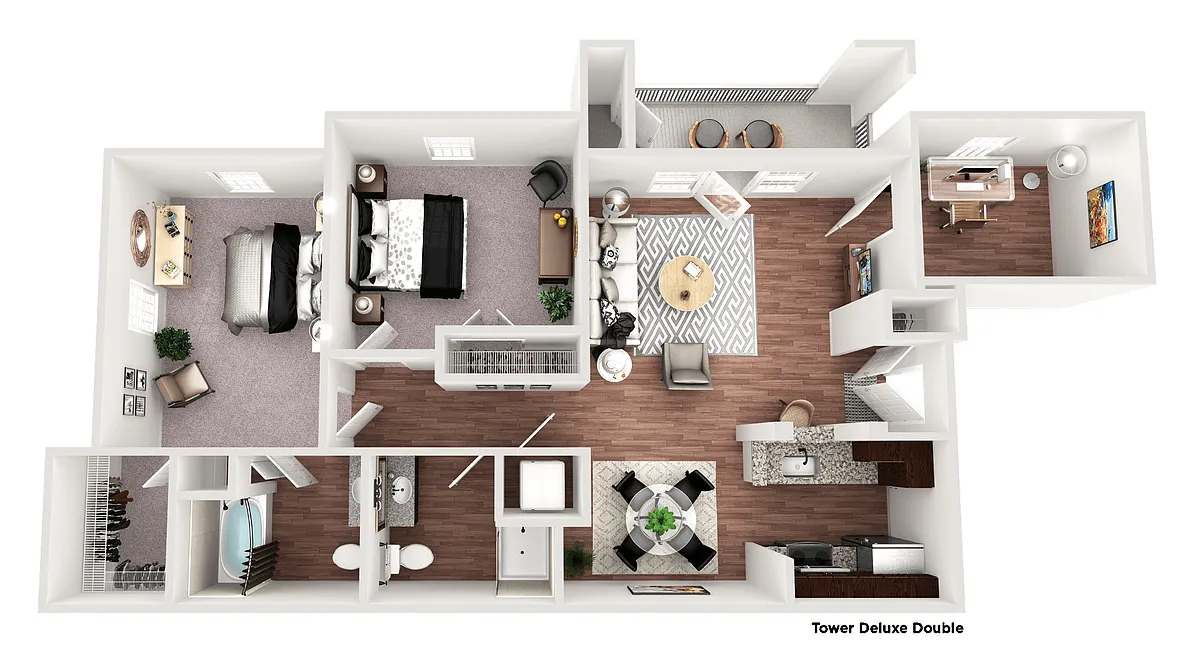 Floor plan Tower Deluxe Double