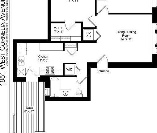 2nd image of 1851 W Cornelia Ave #2P