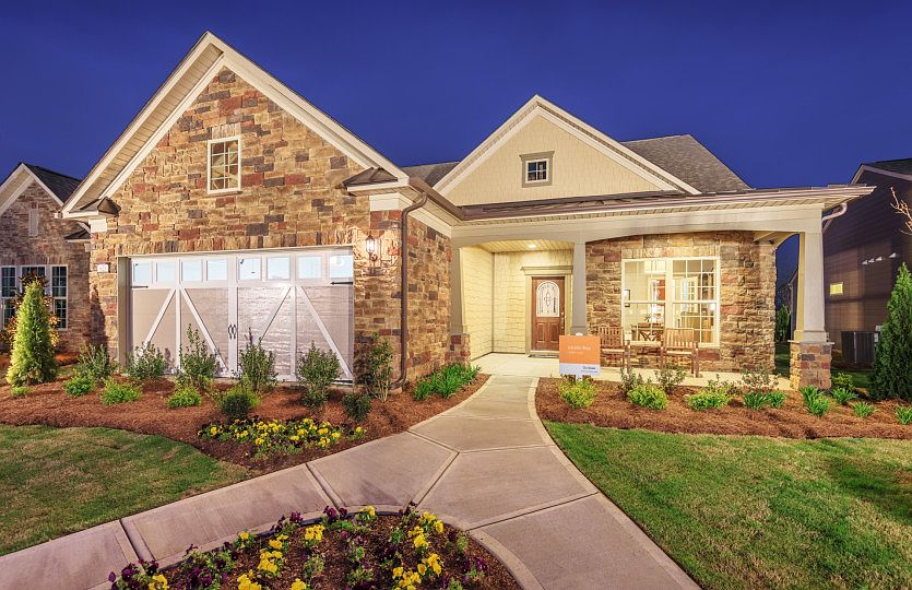 Martin Ray Exterior 8 features stone, shakes and covered front porch