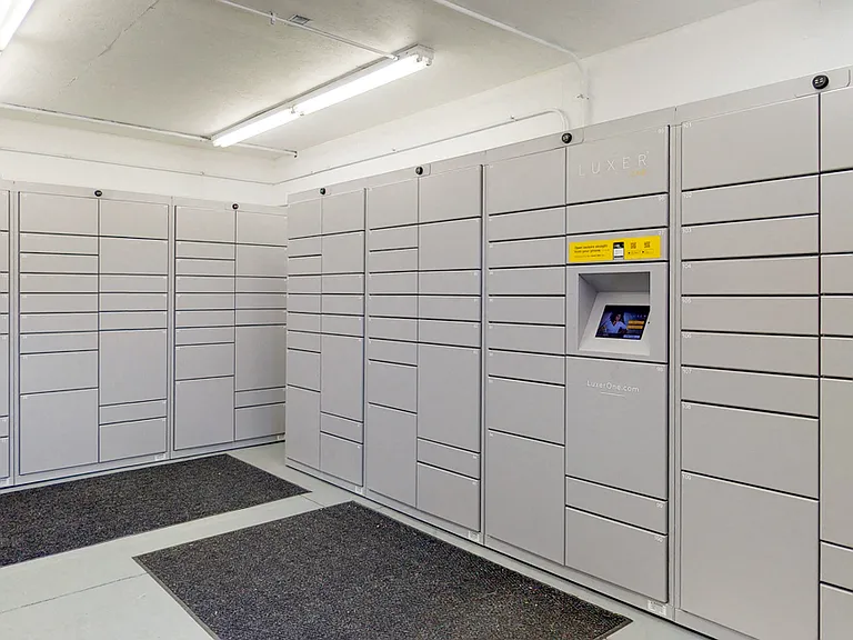 We have package lockers in the clubhouse for convenient pickup.