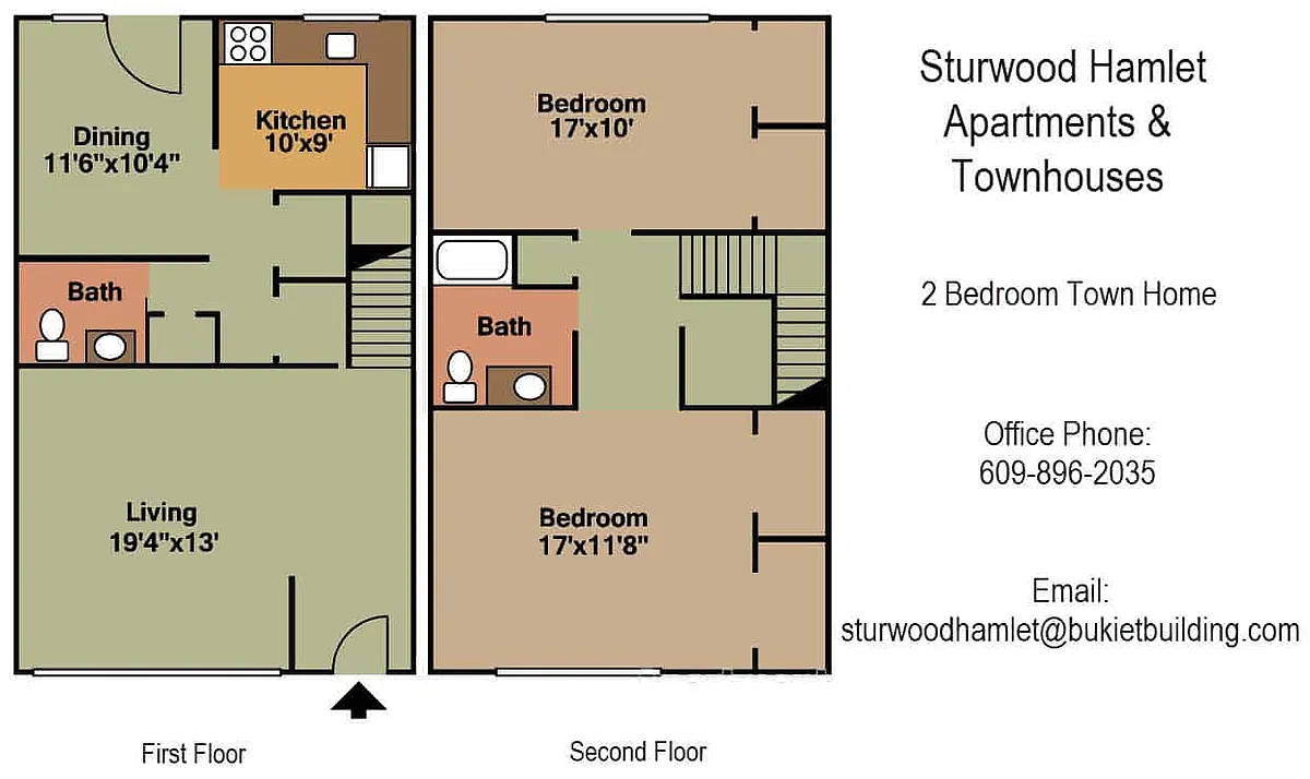 Floor plan Two Bedroom