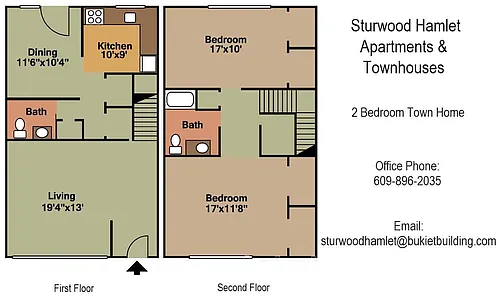 Floor plan Two Bedroom