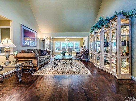Formal Living Room with vaulted ceiling
