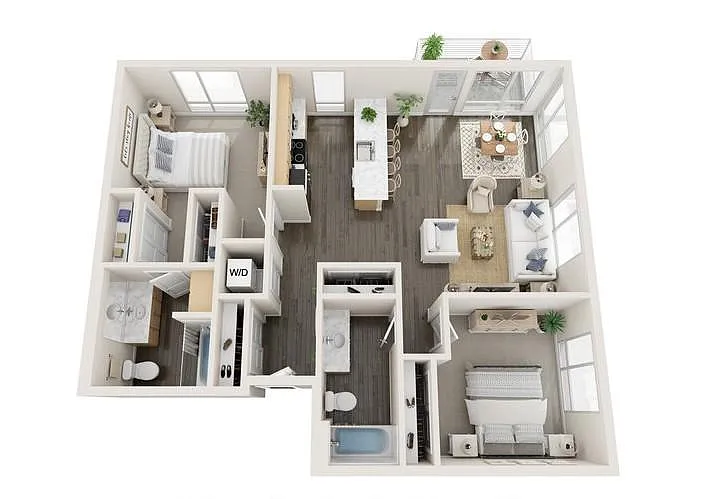 Floor plan Two Bedroom