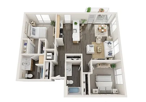 Floor plan Two Bedroom