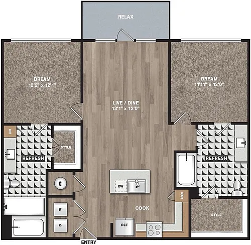 Floor plan B1HC