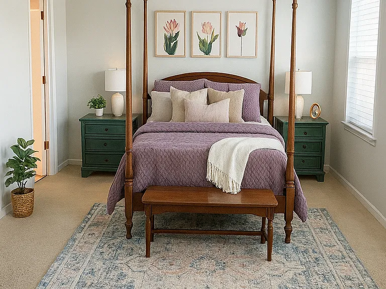 2nd Floor Primary bedroom with walk in closet.