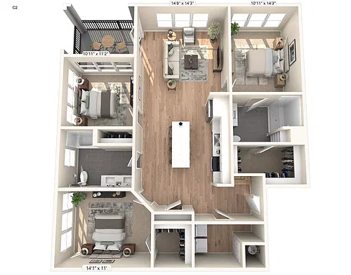 Floor plan C2