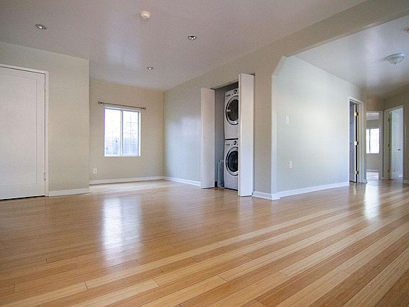 Living Room with Laundry Closet