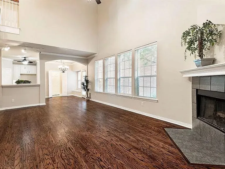 Looking east from Living toward Dining, Laundry & Kitchen.