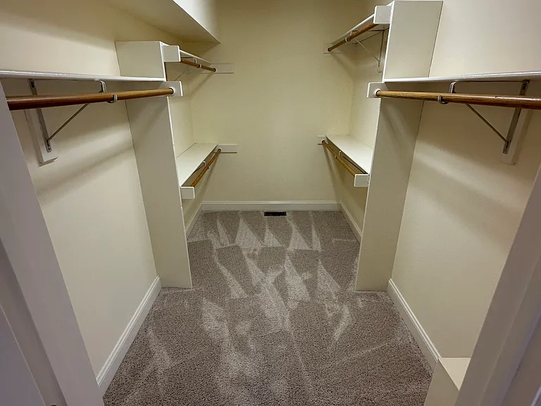 Primary walk in closet