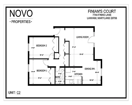 Floor plan 2 Bedroom