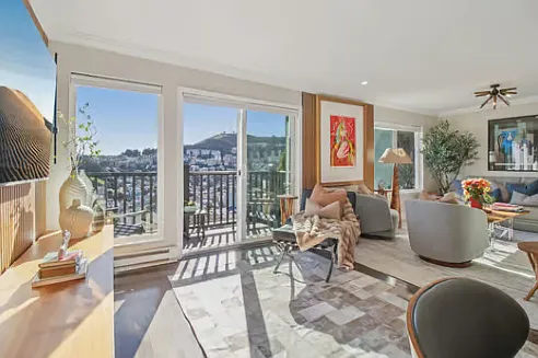 view from living room