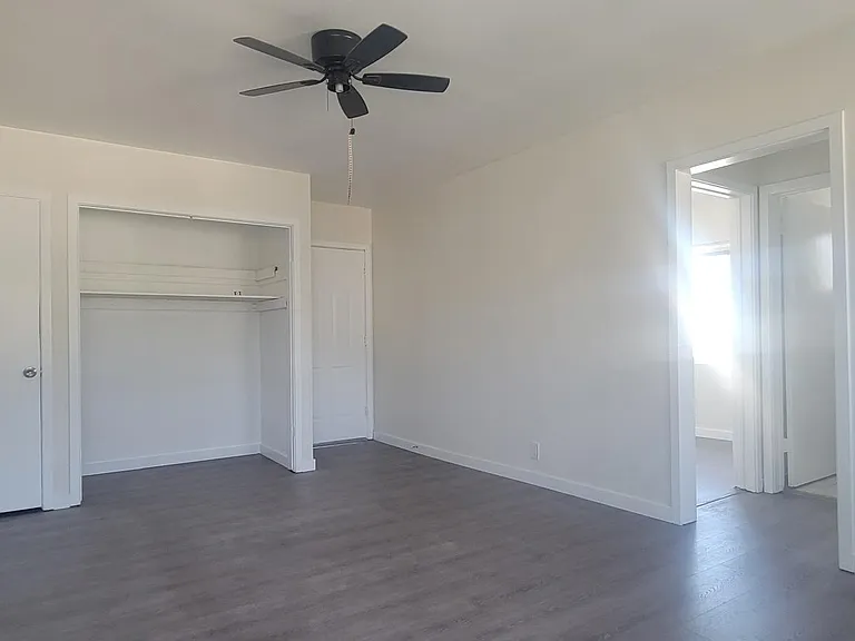 Open space with multiple closets