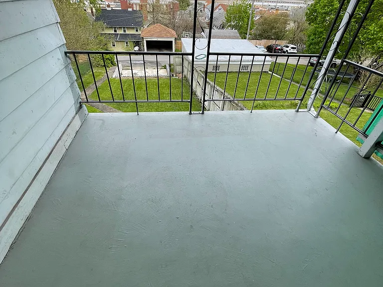 Rear deck, off street parking in ally
