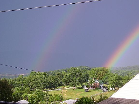 View from porch after rain