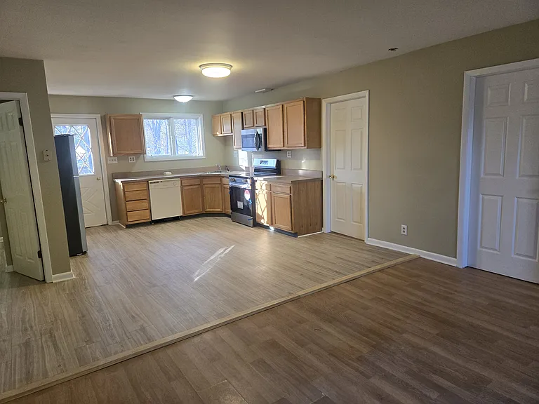 Kitchen & Living room
(White dishwasher being replaced today with new SS)