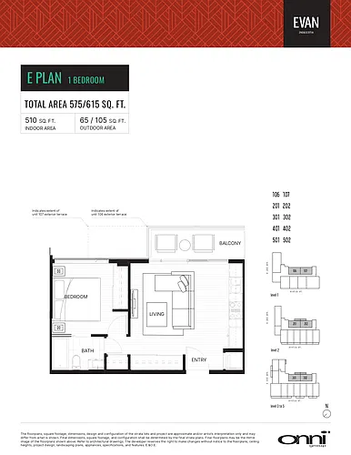Floor plan 1 Bedroom