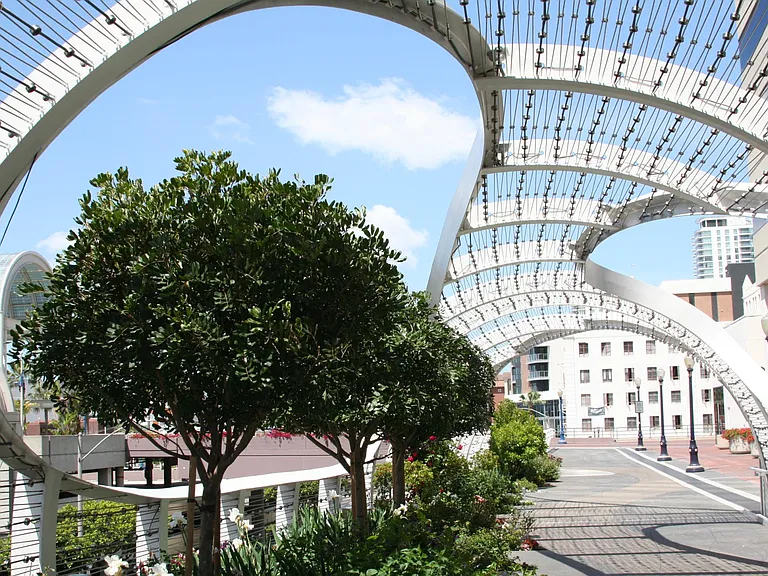 Walkway to Long Beach Convention Center