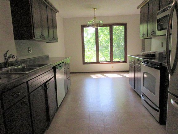 View of kitchen from living room.