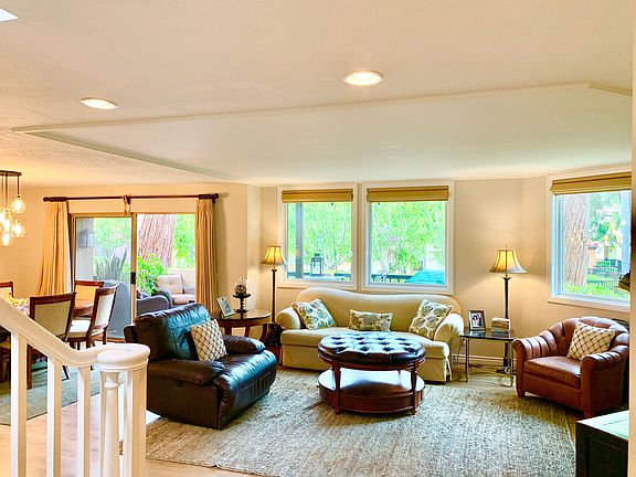 View of open floor plan from front door.