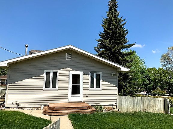 View of backyard from garage