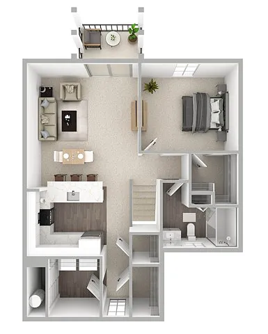 Floor plan Harper Upper Renovated