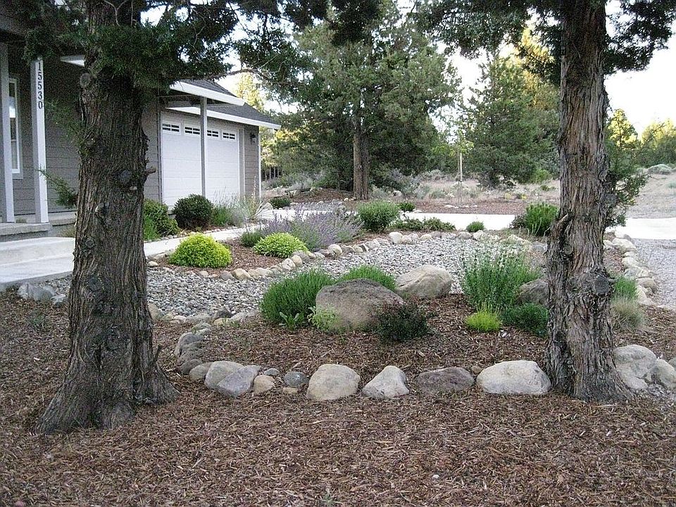 side shot of front yard