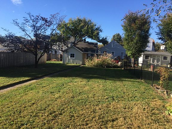 The backyard is not fenced in