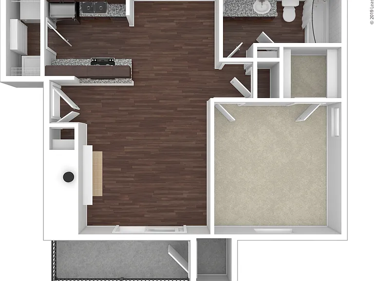 Hancock: Beds - 1: Baths - 1: SqFt Range - 660 to 660