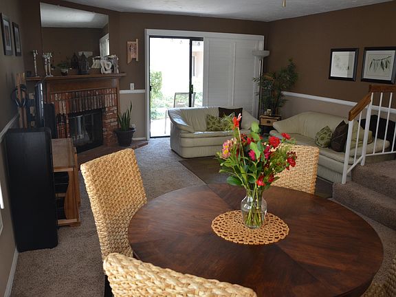 eating area and living room