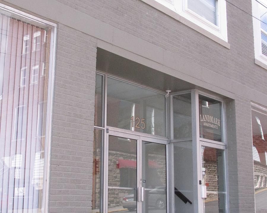 Outside front of building
