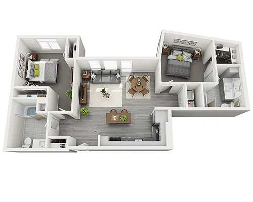 Floor plan B2D-MMR (2x2)