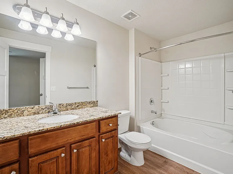 2 bed, 2 bath master bathroom