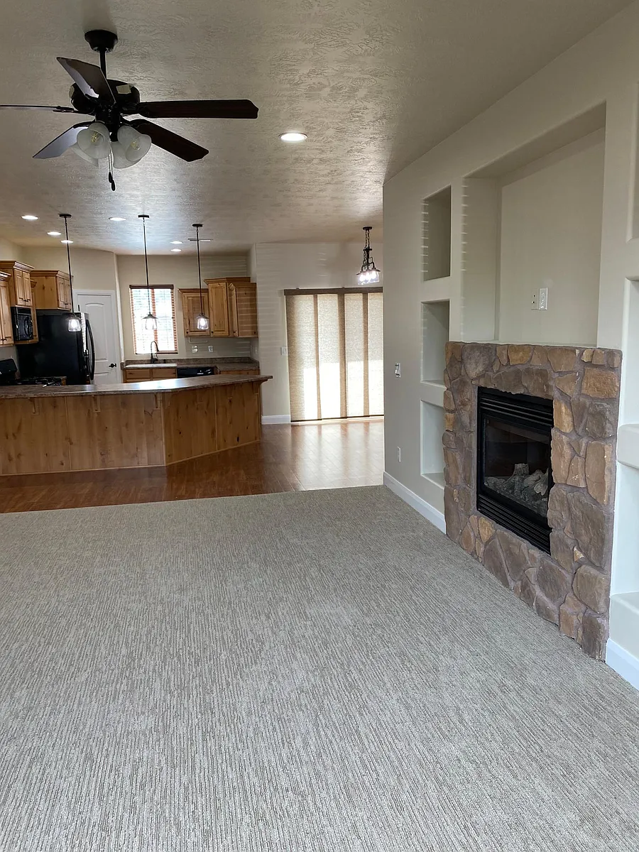 Open Living Rm, Kitchen, Dining - 1283 W 1600 S