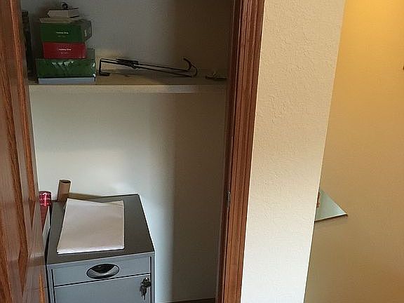 Linen closet in bonus room 