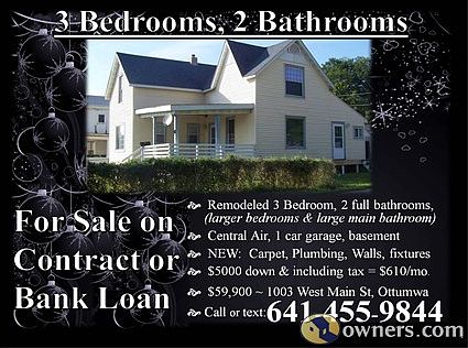 * 3 Bedroom 2 bathroom 1 car garage