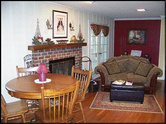 Living Room with Fireplace