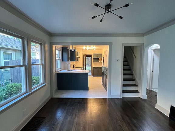 Dining room looking into kitchen