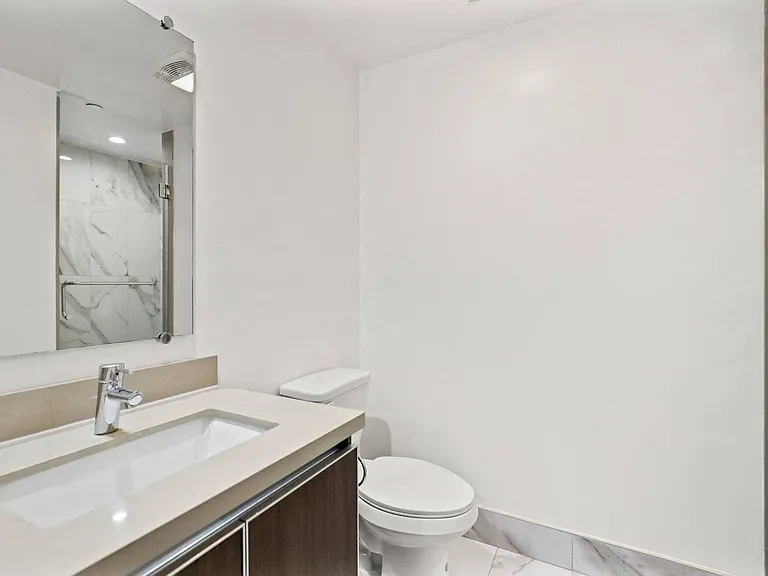 Bathroom with Vanity Cabinet Storage