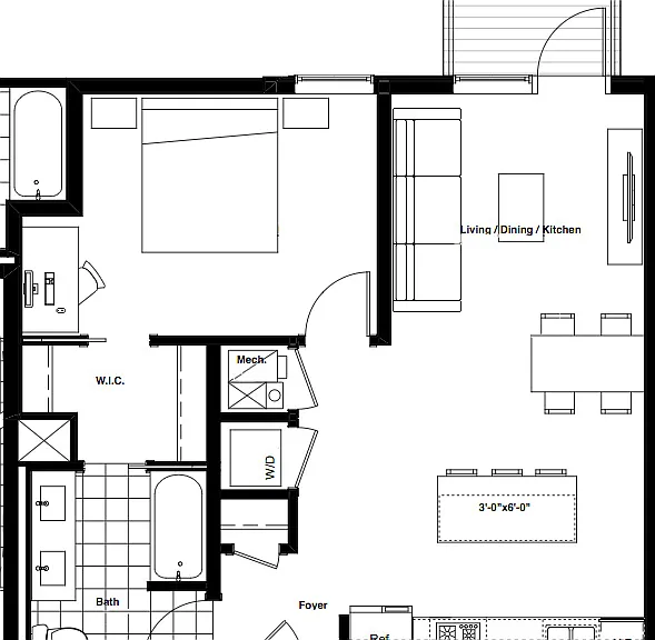 Luxe on Chicago - 8 - 1x1 - 1 Beds - 1 Baths - 740 Sq. ft.