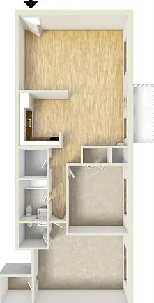 Two bedroom floor plan Two bedroom floor plan