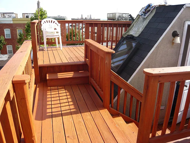 multi-level roof deck