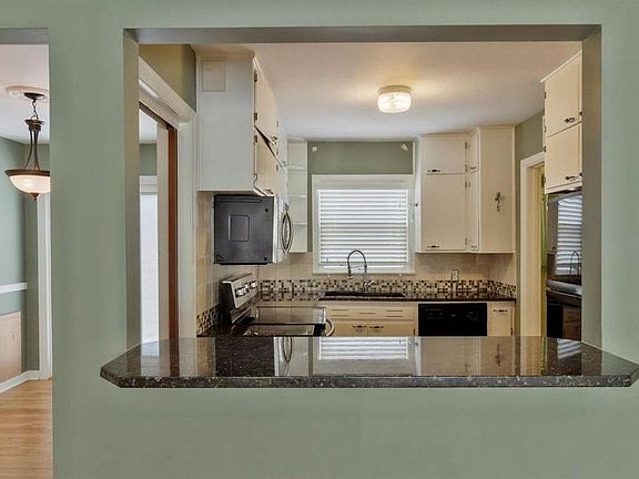 Kitchen and serving counter.