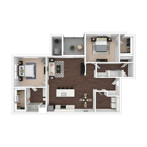 Floor plan 2bed B