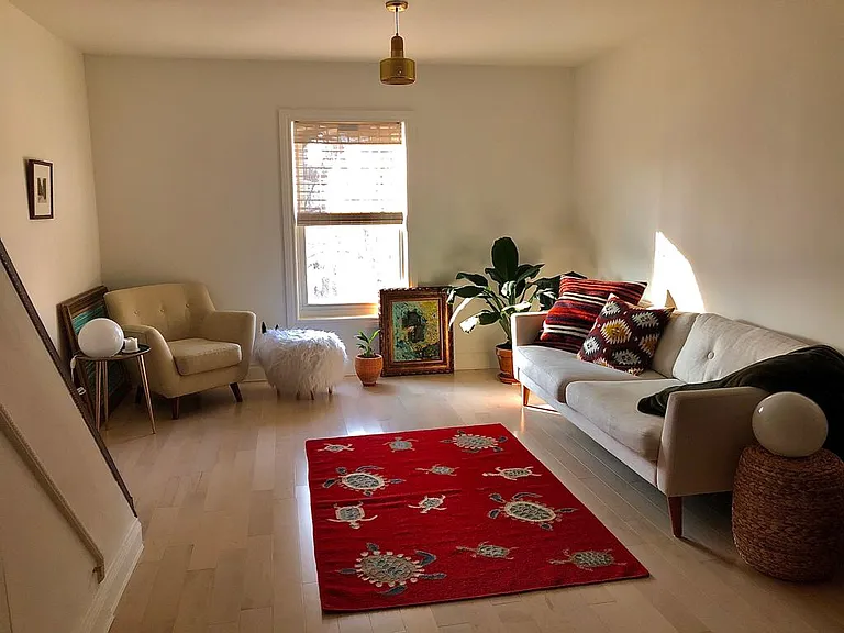 Living room on second floor.